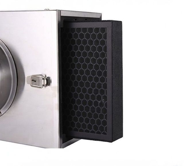 Filtru casetat cu carbon pentru canal 200 mm фбку200 photo